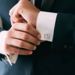 Engraved Initial Cufflinks for Groomsmen Gifts