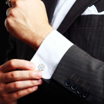 Personalized Initial Name Monogram Cufflinks For Men And Boys