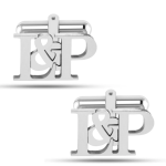 Personalized Initial Groom Wedding Cufflinks For Men And Boys