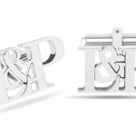 Personalized Initial Groom Wedding Cufflinks For Men And Boys