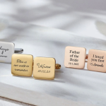 Personalized Engraving Square Cufflinks