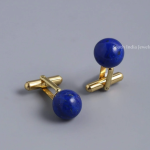 Natural Lapis Lazuli Stone Cufflinks for Him – Smart Casual Elegance