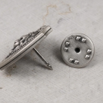 Lion Head Shield Pin Brooch, Medieval Lapel Badge, Jewelry Accessories, Sterling Silver