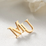 Personalized Initial Letters Brooch, Bride - Groomsmen