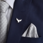 Stylish Classic Phoenix Bird Brooch for Blazers