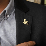 Custom Name Initials Brooch Pin For Men