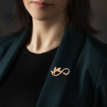 Personalised Infinity name brooch