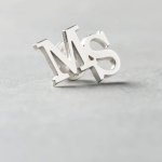 Personalized Initial Letter Name Brooch