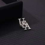 New Personalized Three Initial Brooch