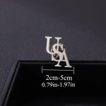 New Personalized Three Initial Brooch