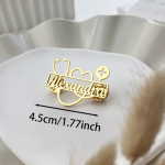 Personalized Stethoscope Logo Name Brooch