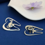 Customizable Cute Tooth-Shaped Brooch For Dentists