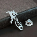 Personalized Deer Style Name Brooch