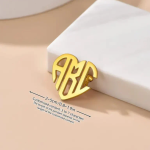 Personalized Monogram Dress Brooch