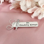 Custom Doctors and Nurses Names Brooch