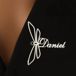 Personalized Name Dragonfly Brooch