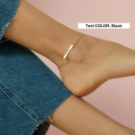 Custom Name Bar Anklet