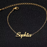 Custom Name Anklet, Customized Gift, Minimalist Anklet, Personalized Anklet, Valentines Gift for Best friend, Gift for girlfriend