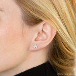 Custom Letter Studs – Minimalist Earrings