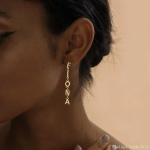 Fashion Name Drop Earrings – Personalized for You