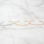 Personalized Name Bangle Bracelet
