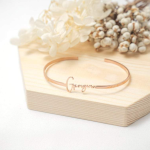Personalized Name Bangle Bracelet