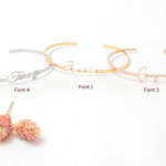 Personalized Name Bangle Bracelet