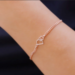 Personalized Tiny Interlocking Two Initials Bracelet, Dainty Gold Letter Bracelet, Custom Curb Chain Bracelet, Personalized Gifts