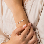 Custom Handwriting Bracelet | Personalized Gold Bracelet | Dainty Name Bracelet | Handmade Name Charm Jewelry | Perfect Gift for Mom