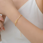 Minimalist Custom Name Bracelet in Gold / Silver / Rose Gold Personalized Couples Bff Friendship Customized Chain Bracelet Name Bracelets