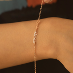 Tiny Name Bracelet, Custom Name Bracelet, Three Name Bracelets, Stackable Bracelets, Handmade Name Jewelry, New Mom Gift, Bridesmaid Gifts