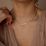 Customized Callie Name Necklace With Box Chain