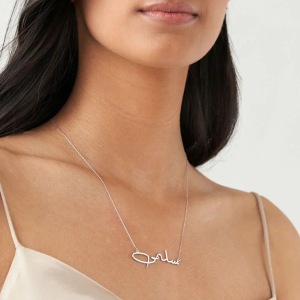 Customized Sterling Silver Arabic Name Necklace