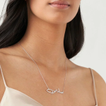 Customized Sterling Silver Arabic Name Necklace
