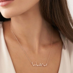Customized Sterling Silver Arabic Name Necklace