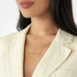 Customized Sterling Silver Arabic Name Necklace