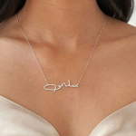 Customized Sterling Silver Arabic Name Necklace