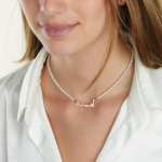 Custom Arabic Name Necklace Natural Pearls