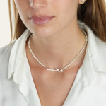 Custom Arabic Name Necklace Natural Pearls