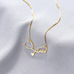 Custom Nurse Stethoscope Necklace with Personalized Name - Handcrafted Pendant for Medical Professionals - Ideal Gift for Graduation