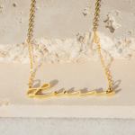 Personalized Minimal Sideways Name Necklace
