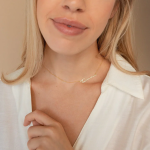 Personalized Minimal Sideways Name Necklace