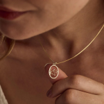 Custom Engraved Oval Initial Necklace
