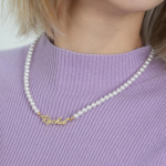 Natural Pearl Elegant Personalized Name Necklace