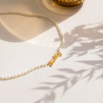 Personalized Custom Mellow Pearl Name Necklace