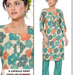 PickCell Foil Print Kurti with Bottom  Premium Rayon Fabric