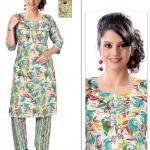 PickCell Capsule  Foil Print Kurti with Bottom (Rayon Fabric)