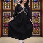 PickCell Embrodiary Long Frock Kurti