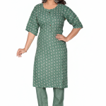 PickCell Khushi Printed Kurti With Bottom  Rayon Fabric