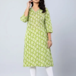 PickCell Printed Long Kurti  Poly Cotton Fabric